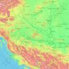 Topografisk karta Sava, höjd, relief
