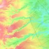 Topografisk karta بلدية عرقة, höjd, relief
