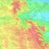 Topografisk karta Lviv, höjd, relief