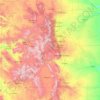 Topografisk karta Colorado, höjd, relief