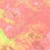 Topografisk karta Подкаменная Тунгуска, höjd, relief
