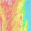 Topografisk karta Habo distrikt, höjd, relief