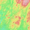 Topografisk karta Tranemo kommun, höjd, relief