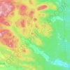 Topografisk karta Trönö distrikt, höjd, relief