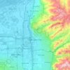 Topografisk karta Salt Lake City, höjd, relief