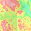 Topografisk karta Älvros distrikt, höjd, relief