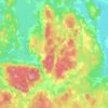 Topografisk karta Vireda distrikt, höjd, relief