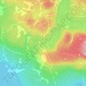 Topografisk karta Norsjön (damm), höjd, relief